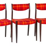 3 Scandinavian chairs, circa 1970