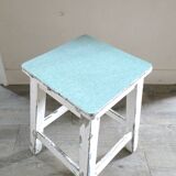 Stool with formica seat Mint green, years 50