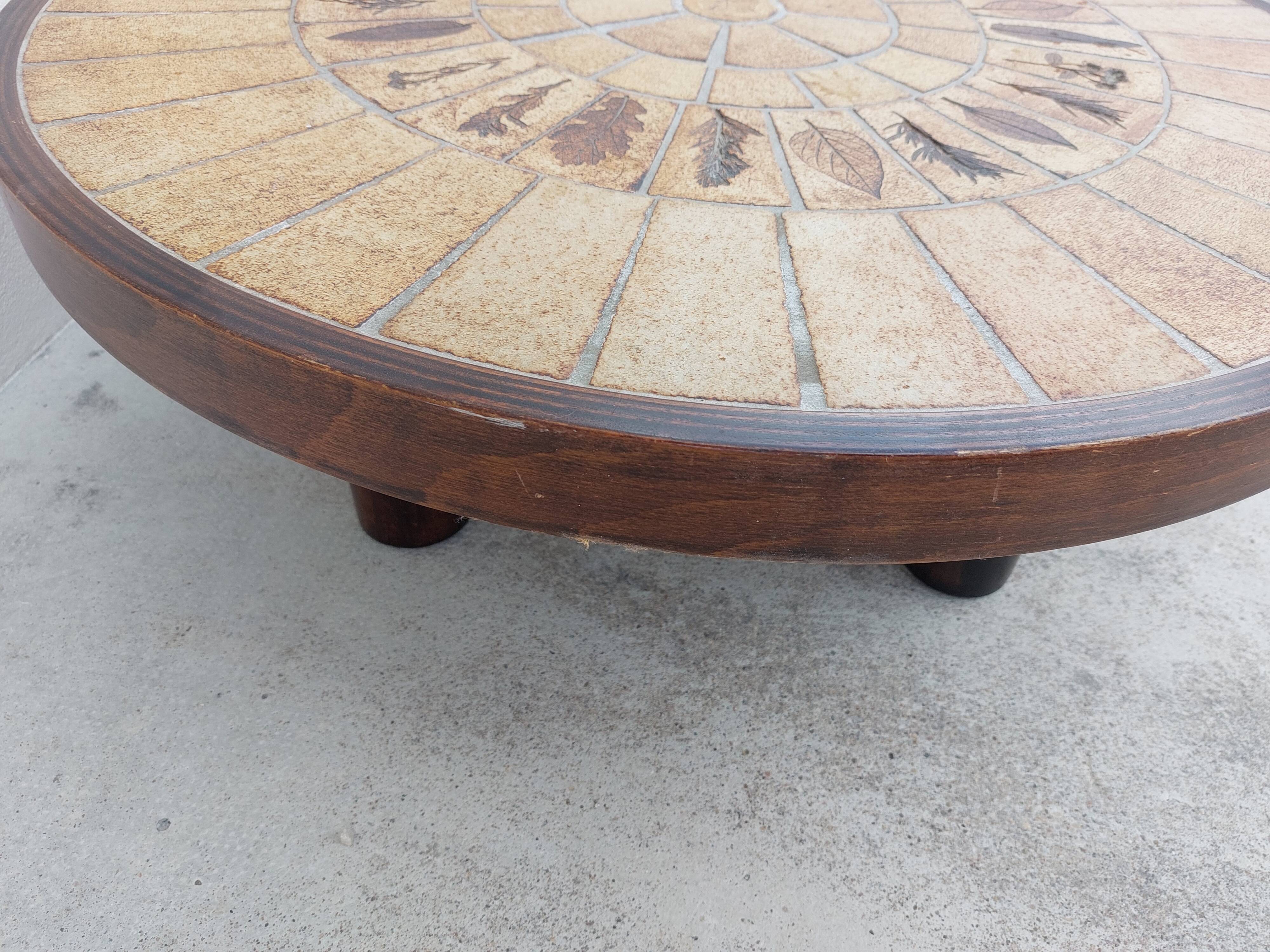 Ceramic coffee table by Roger Capron model Herbarium