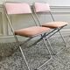 Restored vintage folding chairs
