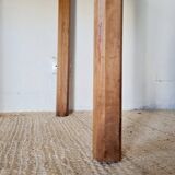 Small antique farmhouse table in wood – vintage rustic desk