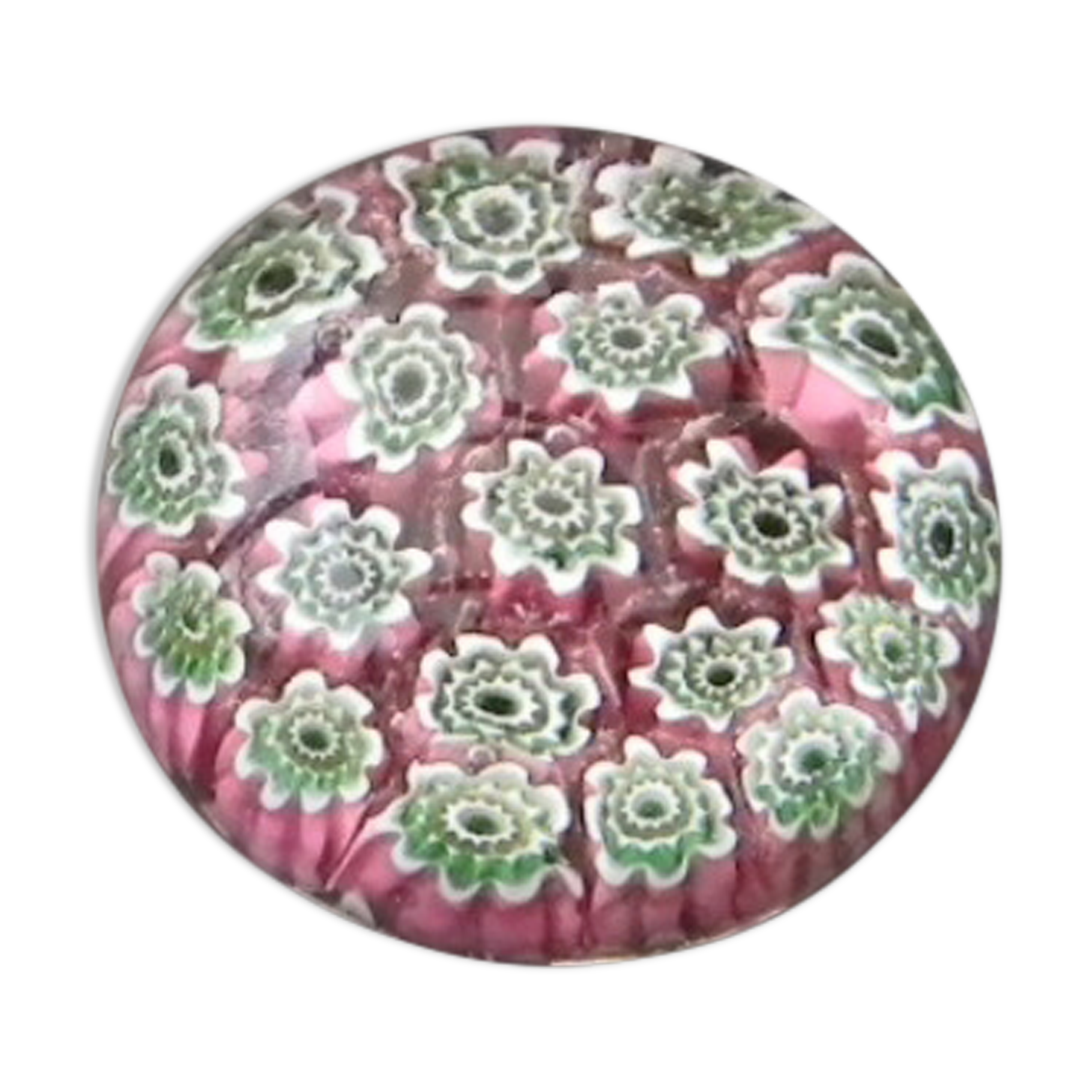 Small paperweight sandball glass.