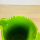 Green ceramic teapot 50s vintage