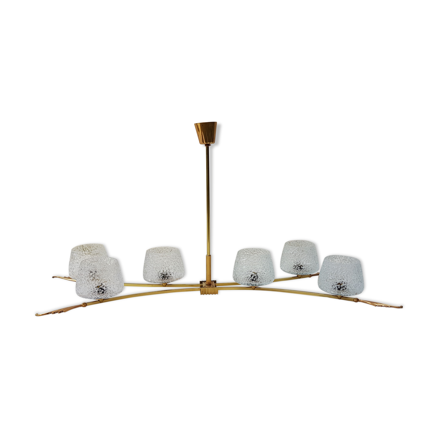 Large brass chandelier