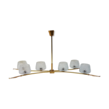 Large brass chandelier