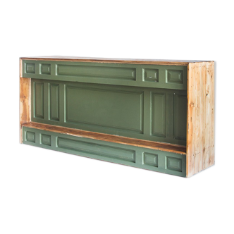 Vintage pine wood trading counter