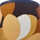 Vintage 70s printed flower wall lamp - Mid Century fabric