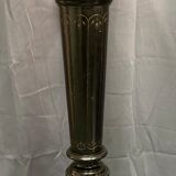 Napoleon III console harness in blackened wood and earthenware BE H 110 cm