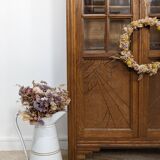 Wardrobe with vintage display case