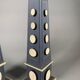 Pair of Ornate Obelisks with Cameos in Plaster in the Antique Style, Late 18th Century