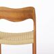 1 of 2 Niels Moller Chairs Model 71 1950s Vintage Teak - Repaired