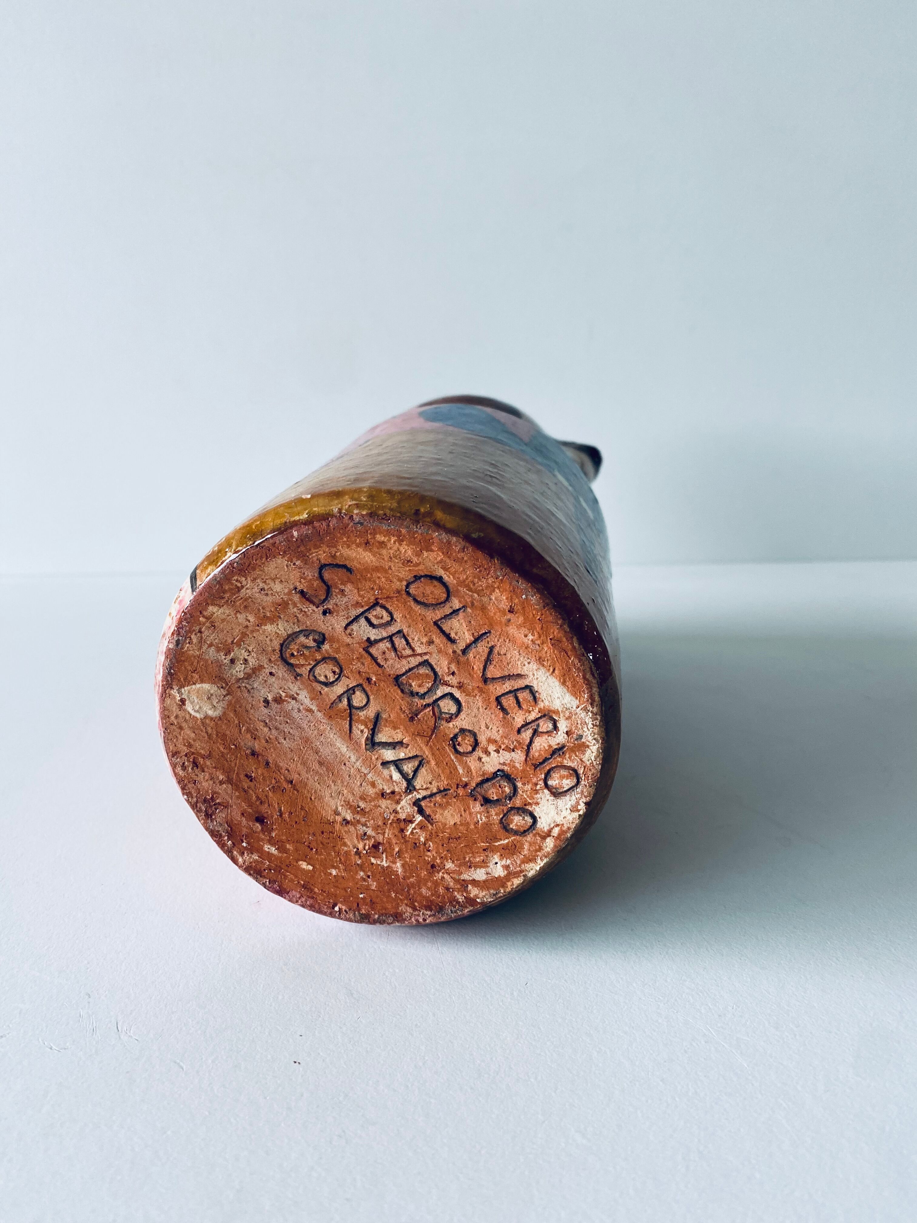 Vintage pitcher Portuguese pottery