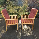 Pair of Danish armchairs, 1980