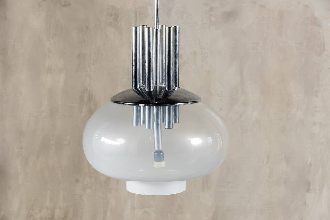 Suspension en verre de Murano par Carlo Nason pour Mazzega, Italie, années 1970.