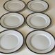 6 Christofle dessert plates, vintage Parma model