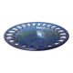 Large cobalt blue fruit bowl