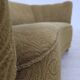 1960s, Danish 2-seater "Banana" sofa, furniture velour, beech wood.