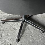 Pollock Knoll black leather armchair, 1980 edition