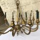 12 spoke solid bronze chandelier