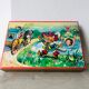 Jeu de cubes pour enfants dans sa boîte en bois d’origine