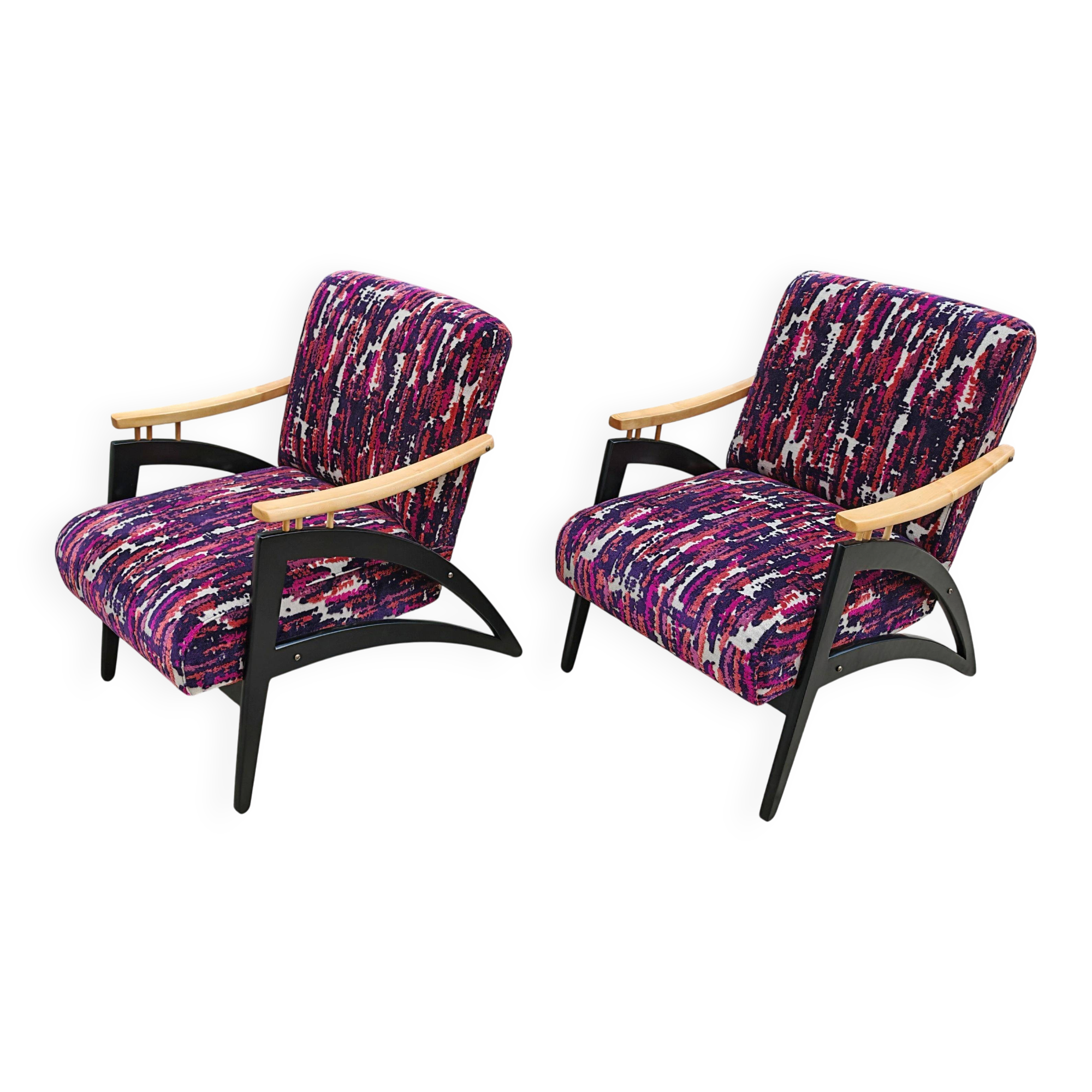 Pair of Mid Century Modern Gazelle armchairs