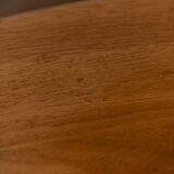 Tables gigognes en chêne massif des années 1970, ensemble de 3 · Plateaux triangulaires organiques