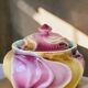 Antique tobacco pot from the Art Nouveau period signed Sarreguemines, in majolica.