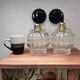 Pair of antique glass wall sconces