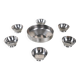 Set of stainless steel bowls, Italian design, 1980s, made in Italy