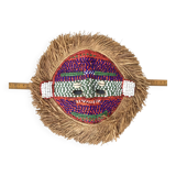 Masque Kuba du Congo - Cauris, Perles de verre, Raphia, Tissu