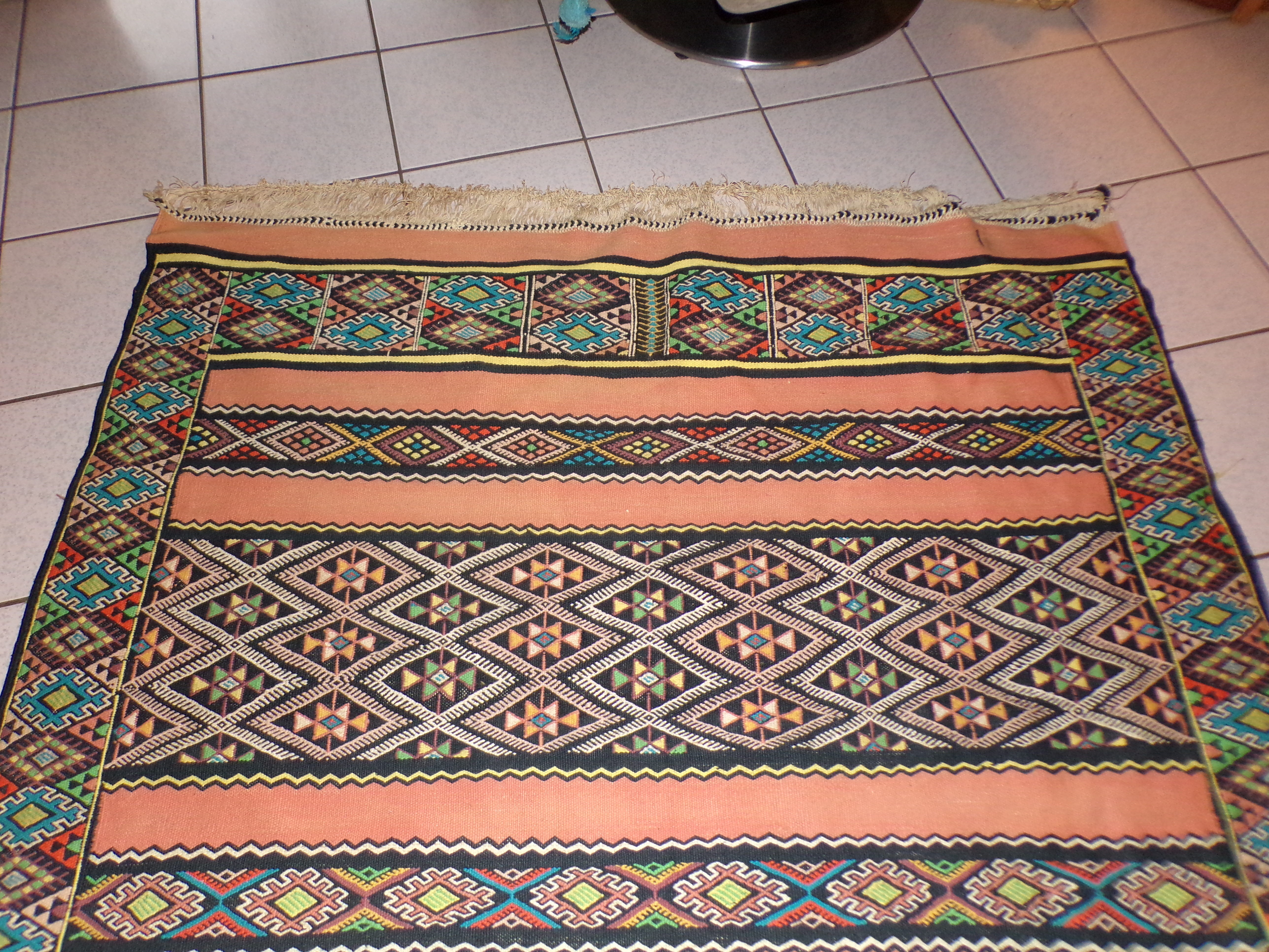 Peruvian wool carpet, 230 cm x 148 cm
