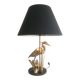 Lampe en laiton représentant un héron