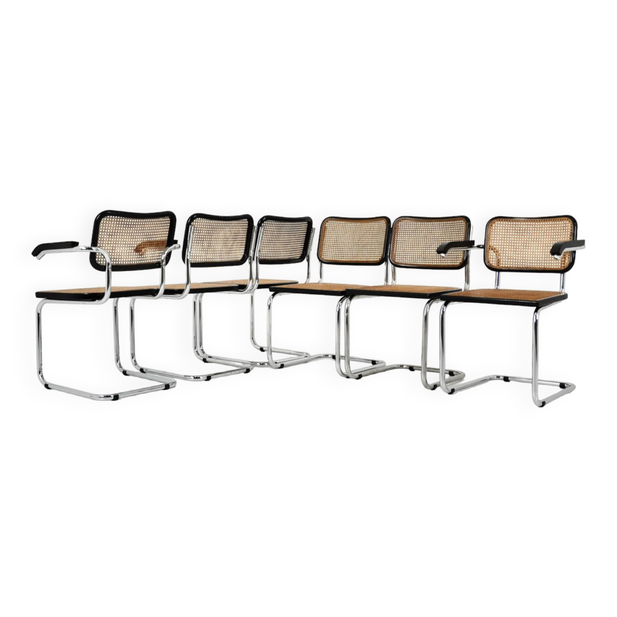 B32 Chairs by Marcel Breuer Set of 6