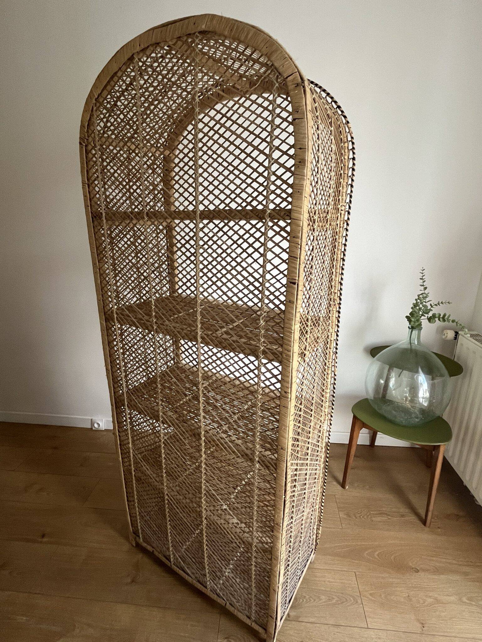 Very large vintage buri shelf