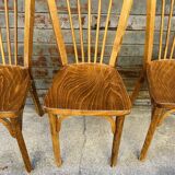 (Lot) 4 Chaises Bistrot Baumann n° 84