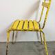 Chaise industrielle vintage jaune, années 1960