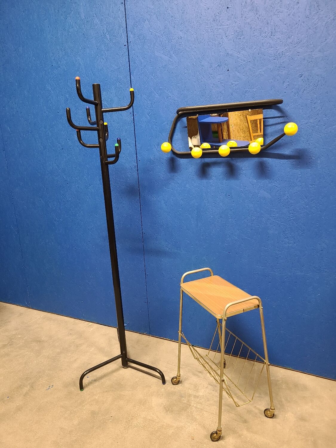 Coat rack on vintage stand circa 1970-80
