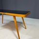 Coffee table, mid-century, opaxite glass top, Interiér Praha, 1960s