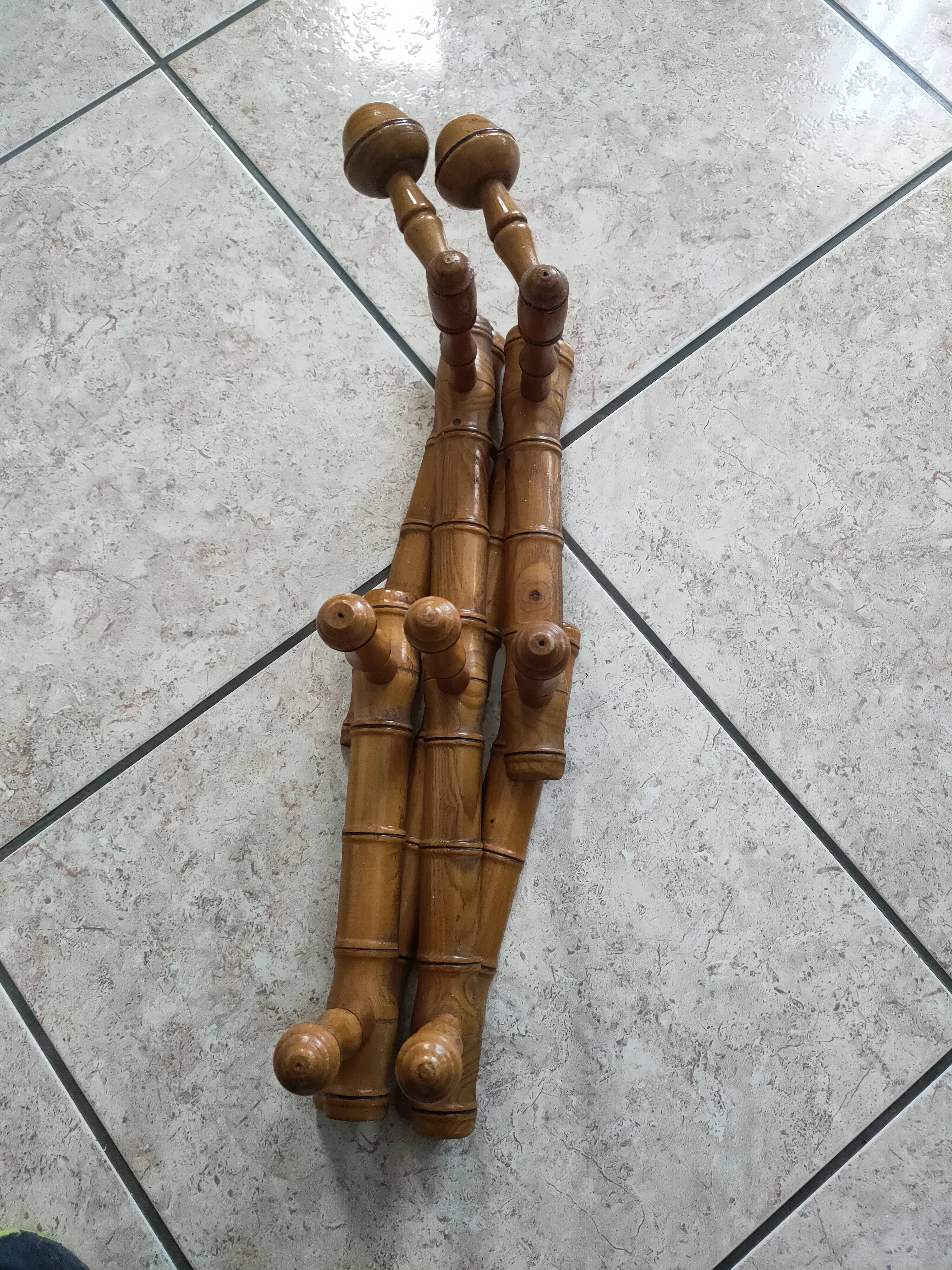 Antique folding coat rack