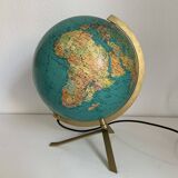 Vintage 1960s PVC JRO globe - changeable world map - 34 cm