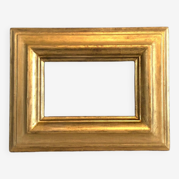 Old thick rectangular gilded wood frame