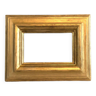 Old thick rectangular gilded wood frame