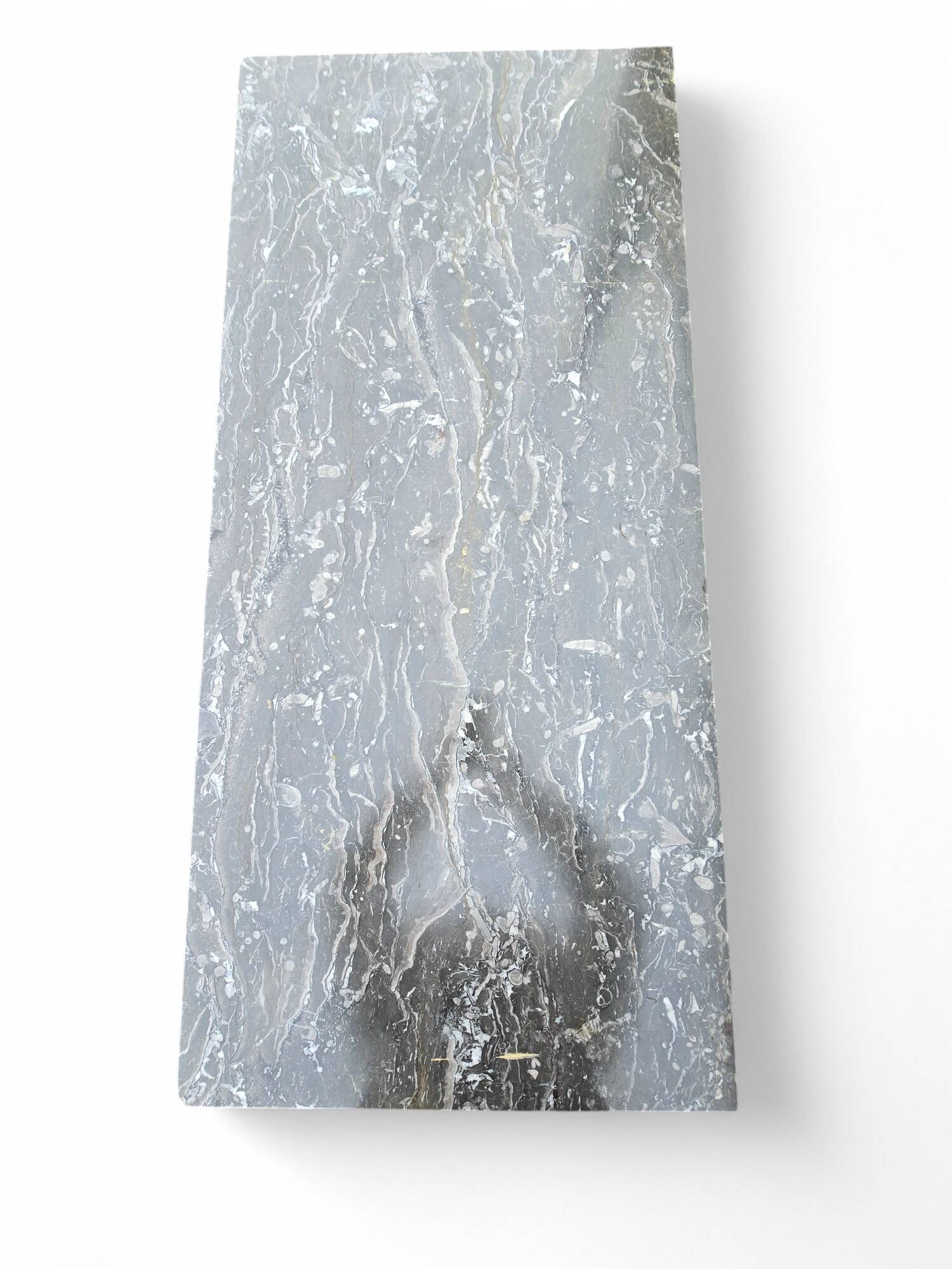 Louis Phillipe chest of drawers in burr walnut and black marble top