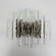 Wall sconces in Murano ice glass and metal by J.T. Kalmar for Kalmar, 1960s