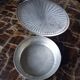 Ashtray covered silver metal Giuliano Bossi Ibis vintage Italy
