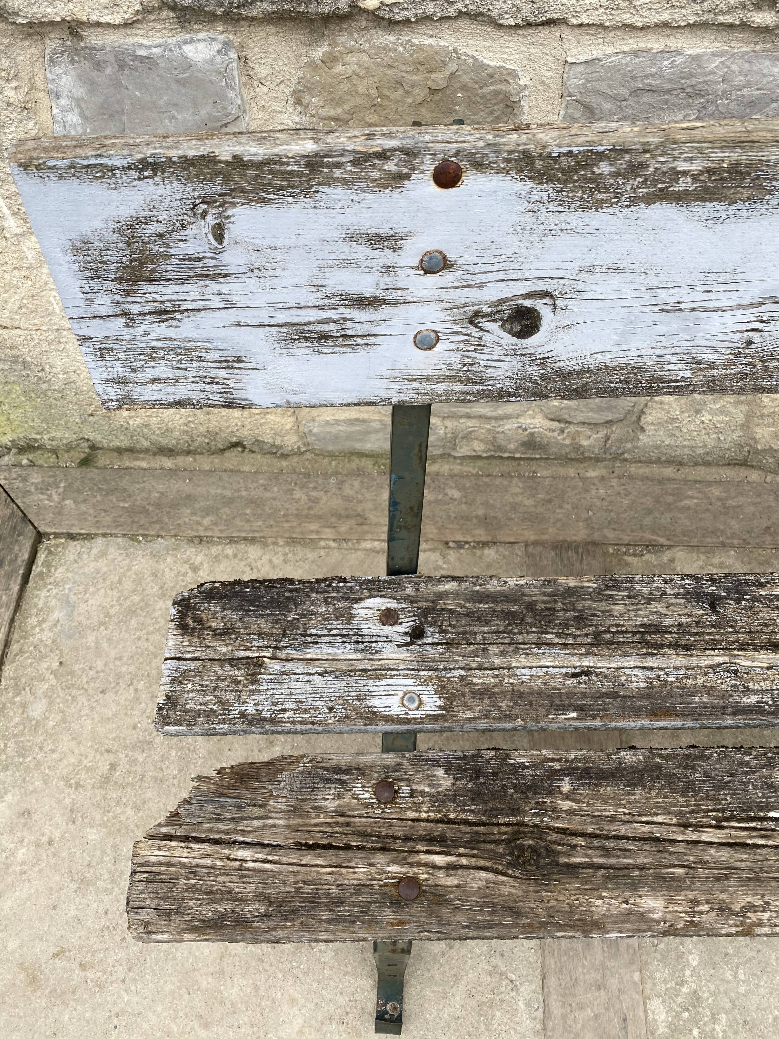 Wooden garden bench 1970