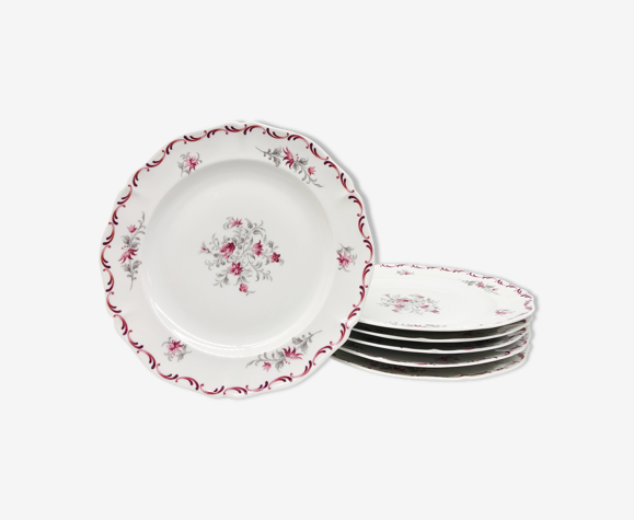 6 assiettes creuses provenant de « L’ancienne Fabrique Royale de Limoges »