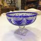 Dish Bohemian crystal two-tone