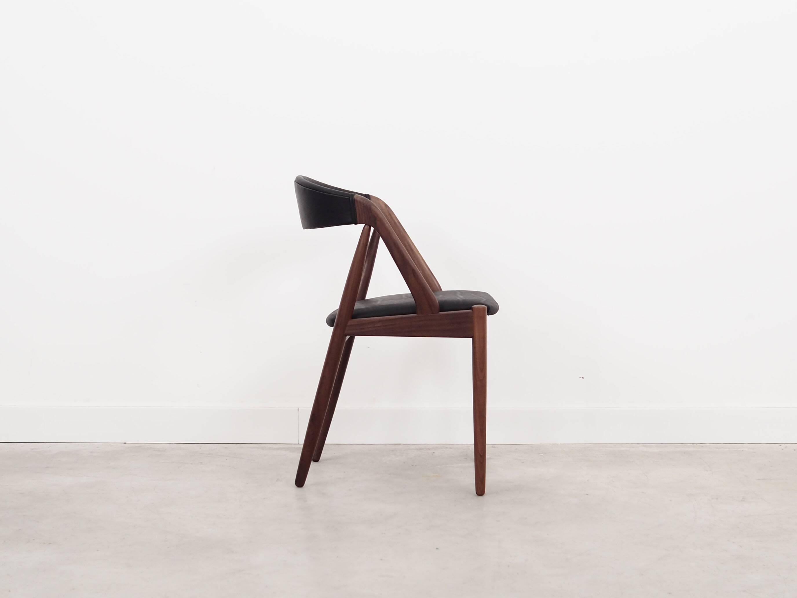 Set of four teak chairs, Danish design, 1970s, designer: Kai Kristiansen