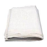 Drap ancien métis et lin XIXe